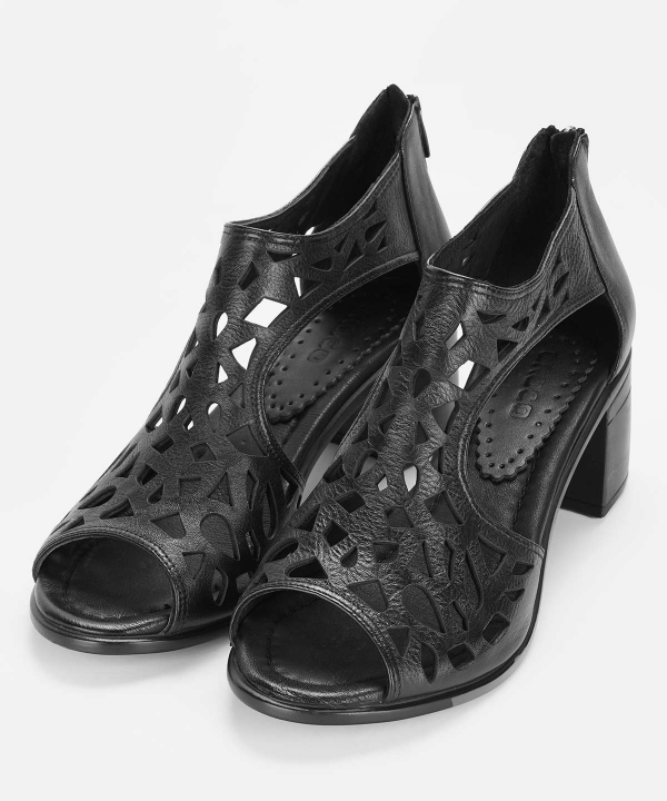 صندل زنانه چرم طبیعی چرم کروکو Croco Leather مدل 0002010098