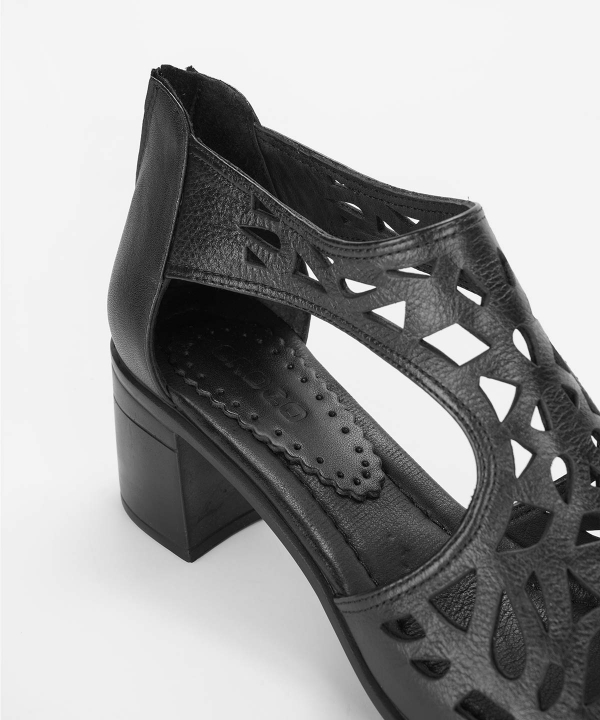 صندل زنانه چرم طبیعی چرم کروکو Croco Leather مدل 0002010098