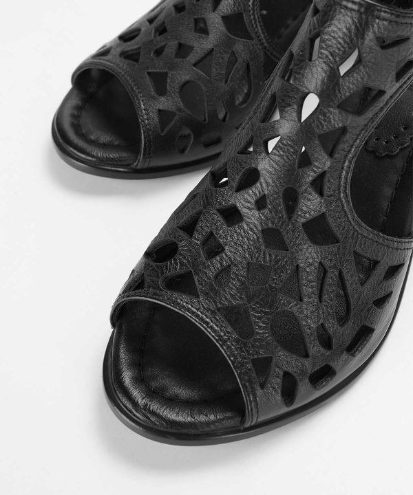 صندل زنانه چرم طبیعی چرم کروکو Croco Leather مدل 0002010098