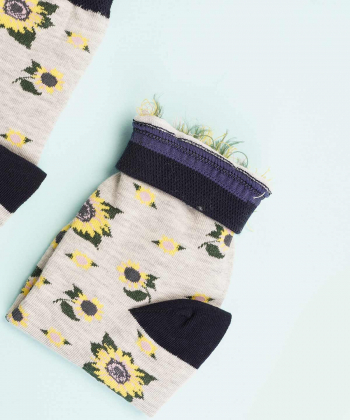 جوراب طرح دار زنانه مادر Madar مدل آفتاب