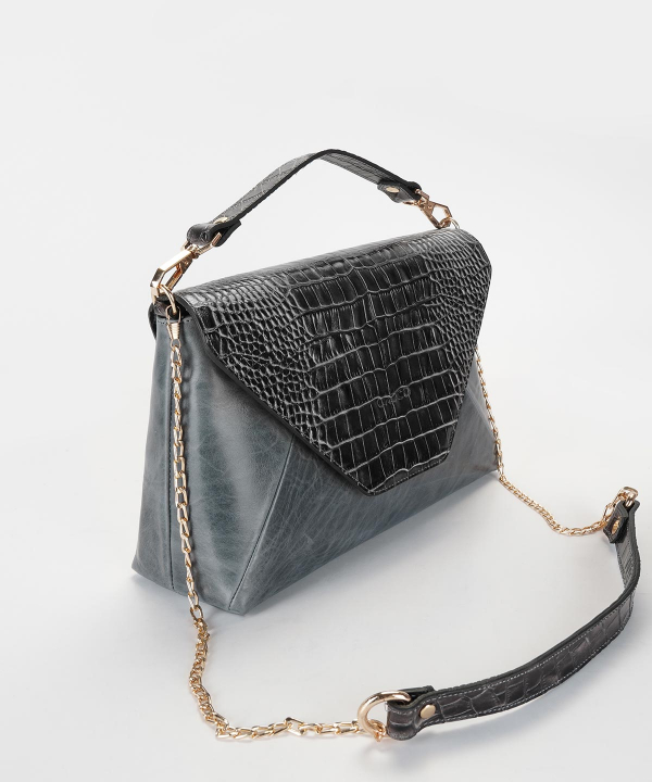 کیف مجلسی زنانه چرم کروکو Croco Leather مدل روژین