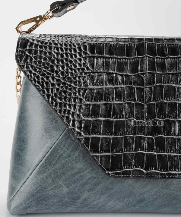 کیف مجلسی زنانه چرم کروکو Croco Leather مدل روژین