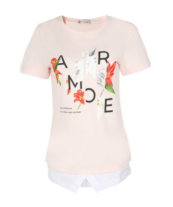 تیشرت طرح دار زنانه جامه پوش آرا JPA کد 4012019440