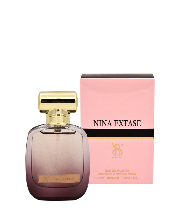 عطر جیبی زنانه برندینی Brandini مدل Nina Extase حجم 25 میلی‌لیتر