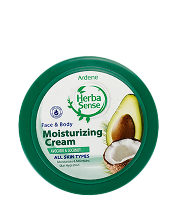 کرم مرطوب‌کننده هرباسنس Herba sense با رایحه نارگیل و آووکادو وزن 150 گرم