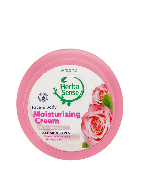 کرم مرطوب‌کننده هرباسنس Herba sense با رایحه رز و شیر وزن 150 گرم