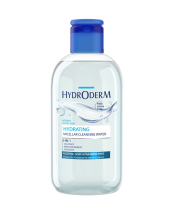 میسلار واتر پوست خشک هیدرودرم Hydroderm مدل Hydrating وزن 250 گرم