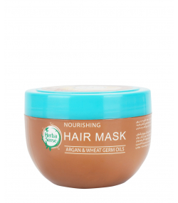 ماسک کراتینه و نرم کننده مو هرباسنس Herba sense مناسب موهای آسیب دیده و شکننده وزن 250 گرم