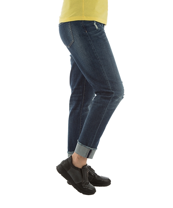 شلوار زنانه جین راسته آبی تیره جین وست Jeanswest