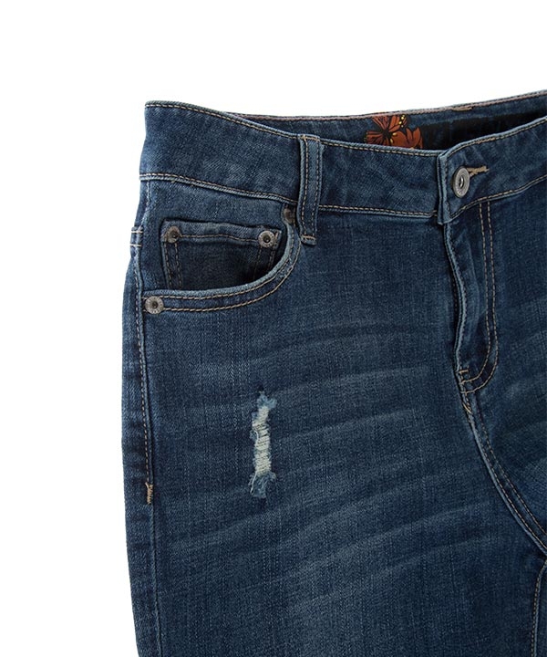شلوار زنانه جین راسته آبی تیره جین وست Jeanswest