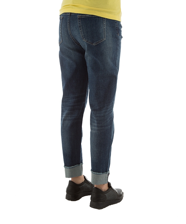 شلوار زنانه جین راسته آبی تیره جین وست Jeanswest