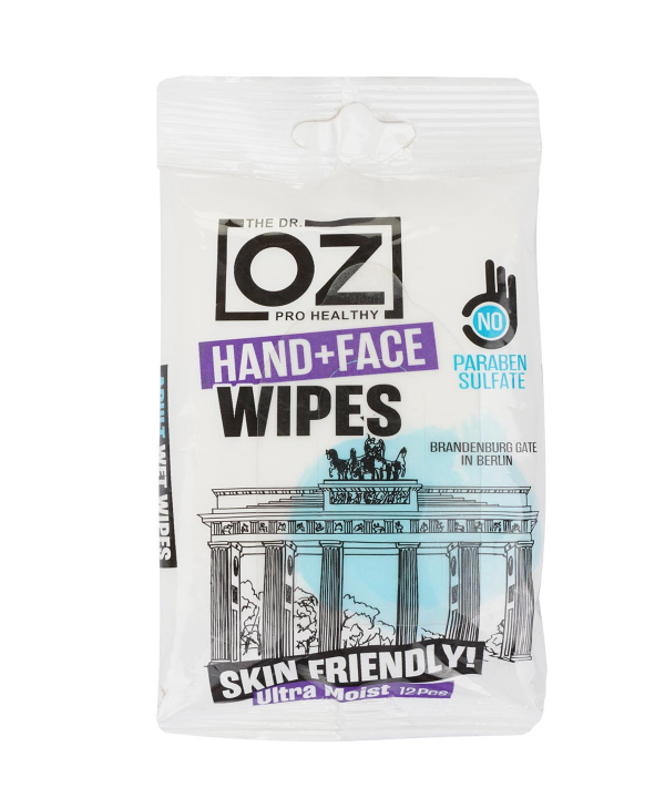دستمال مرطوب جیبی دکتر از Dr Oz بسته 12 عددی