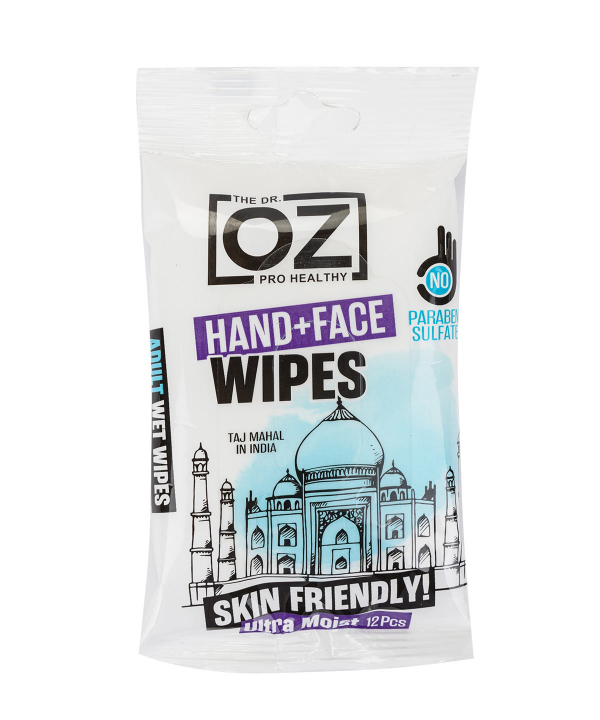 دستمال مرطوب جیبی دکتر از Dr Oz بسته 12 عددی