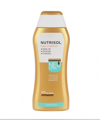 نرم کننده موی سر نئودرم Neuderm مدل Nutrisol حاوی روغن آرگان حجم 300 میلی لیتر