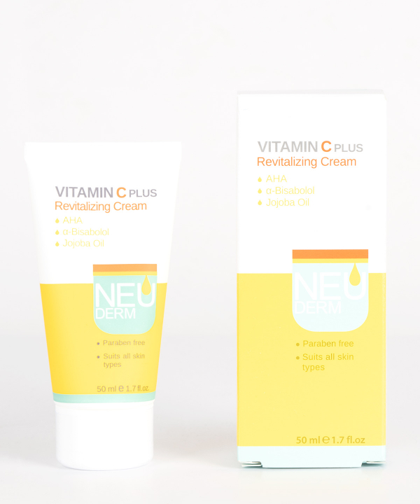 کرم روشن‌کننده پوست نئودرم Neuderm مدل Vitamin C Plus حجم 50 میلی‌لیتر