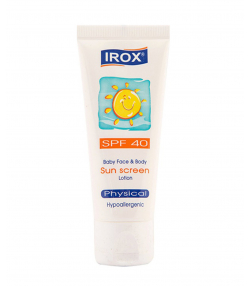 لوسیون ضد آفتاب کودکان SPF40 ایروکس Irox حجم 60 میلی لیتر