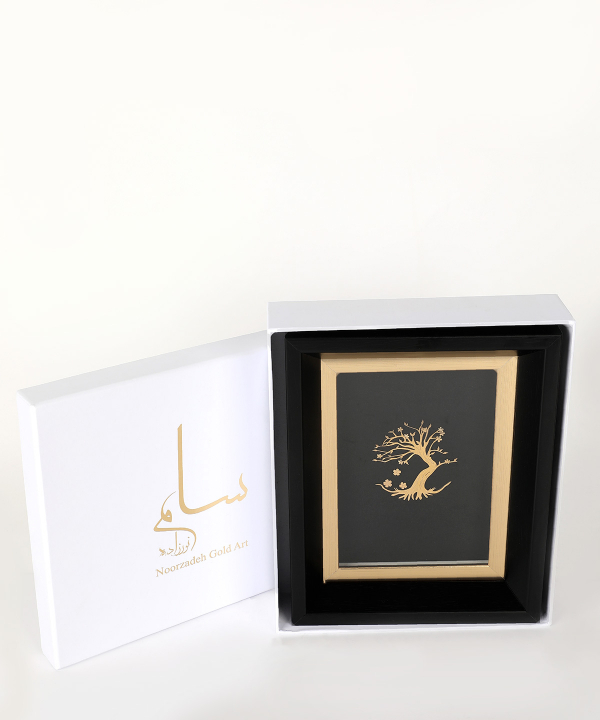 تابلو طلاکوب سام نورزاده Noorzadeh Gold Art مدل درخت زندگی