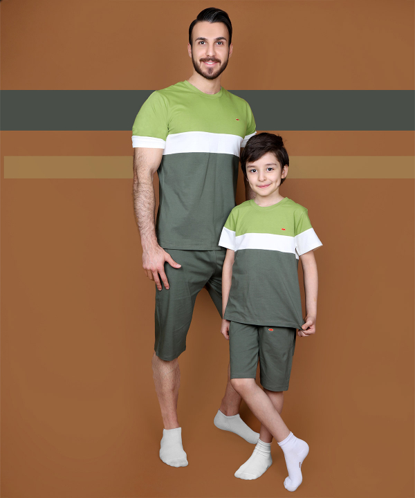 ست تیشرت و شلوارک راحتی پسرانه مادر Madar مدل Foster