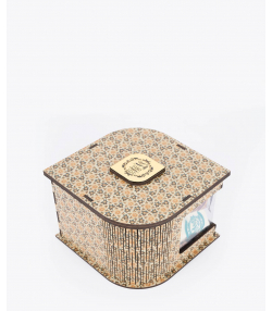 حلوا مسقطی مغزدار فاخر Fakher طرح چوبی استوانه ای وزن 450 گرم