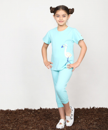 ست تیشرت و شلوار راحتی دخترانه مادر Madar مدل Julie
