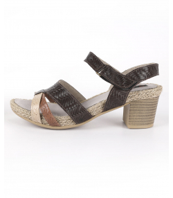 صندل زنانه چرم طبیعی شهر چرم Leather City مدل so108003