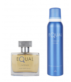ست ادوتویلت و اسپری مردانه ایکوال Equal مدل Intense حجم 75 میلی لیتر