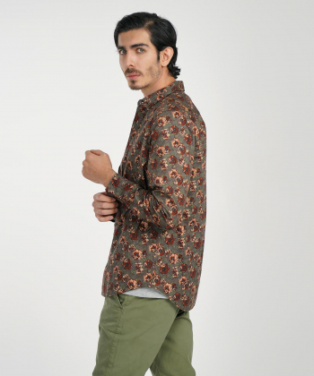 پیراهن طرح دار مردانه جوتی جینز JootiJeans کد 04531063