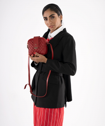 کیف زنانه چرم طبیعی مجلسی چرم مشهد Mashad Leather مدل S0748