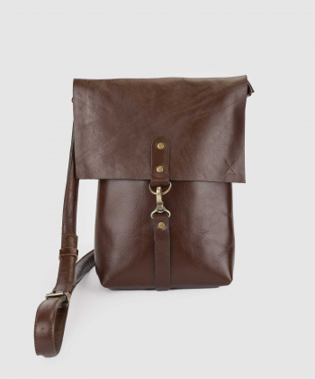 کیف دوشی زنانه چرم طبیعی چرم لانکا Lanka Leather مدل CB-1