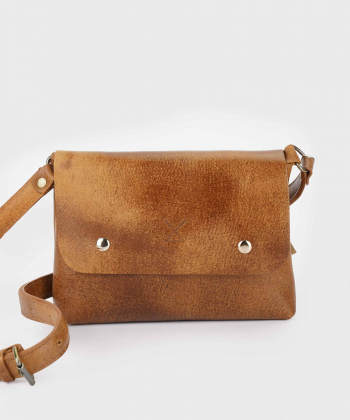 کیف دوشی زنانه چرم طبیعی چرم لانکا Lanka Leather مدل CB-22
