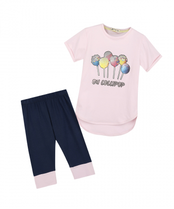 ست تیشرت و شلوارک راحتی دخترانه نونا Nona کد 221110182