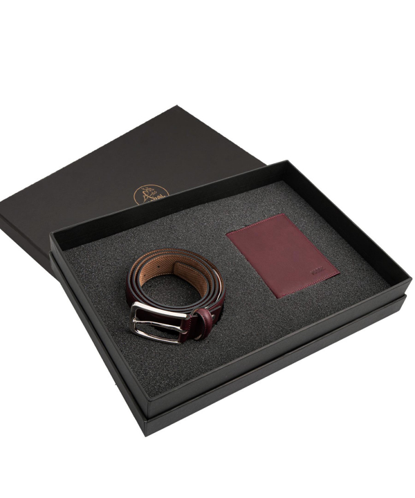 ست چرمی مردانه مارال چرم Maral Leather مدل پیشداد