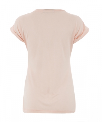 تی شرت آستین سرخود مروارید دار