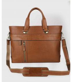 کیف اداری قهوه ای مارال چرم Maral Leather مدل ادوارد