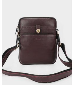 کیف دوشی مردانه چرم طبیعی مارال چرم Maral Leather مدل سینا