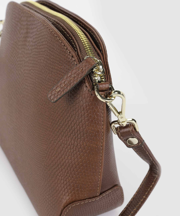 کیف دوشی زنانه چرم طبیعی مارال چرم Maral Leather مدل ستایش