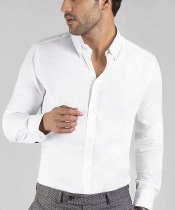 پیراهن مردانه سفید کروم Corum کد 2110106