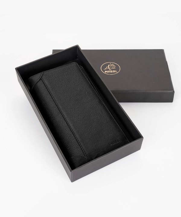 کیف پول پالتویی مردانه مارال چرم Maral Leather مدل دانیال