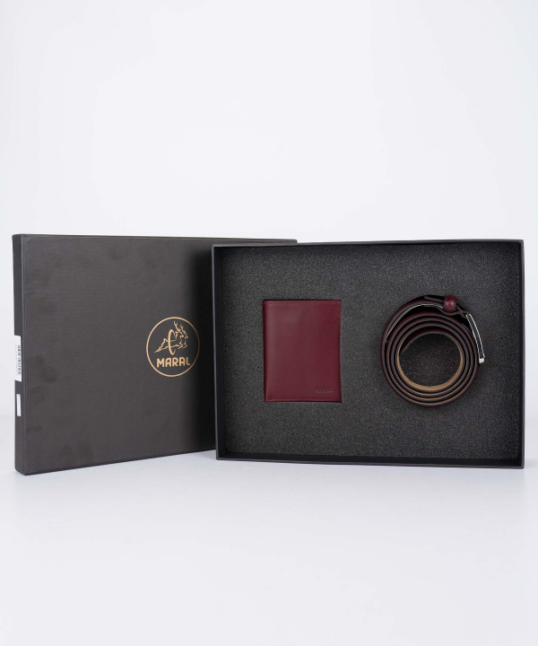 ست چرمی مردانه مارال چرم Maral Leather مدل پیشداد