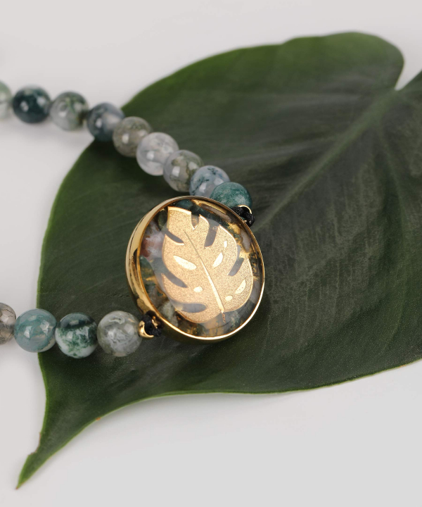 دستبند زنانه سام نورزاده Noorzadeh Gold Art طرح برگ کد 99100642