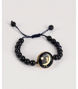 دستبند زنانه سام نورزاده Noorzadeh Gold Art طرح دختر و ماه کد 99100859