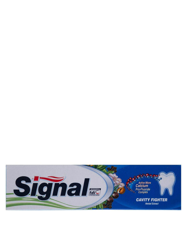 خمیر دندان سیگنال Signal سری Cavity Fighter مدل Herbal Extract حجم 100 میلی‌لیتر