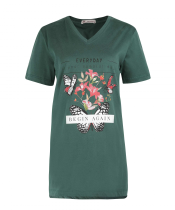 تیشرت طرح دار زنانه جامه پوش آرا JPA کد 4012029481