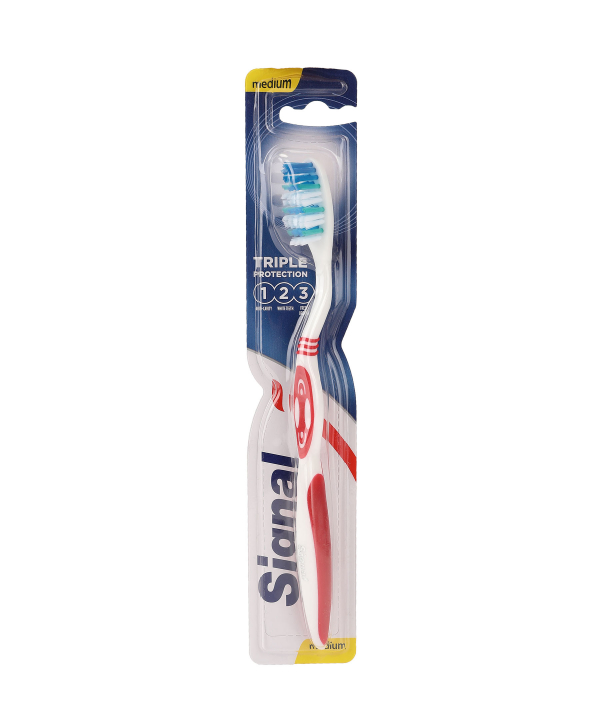 مسواک با برس متوسط سیگنال Signal مدل Triple Protection