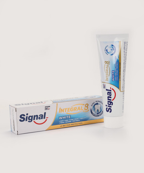 خمیر دندان سفیدکننده سیگنال Signal مدل Integral 8 حجم 75 میلی‌لیتر