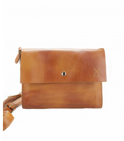 کیف دوشی زنانه چرم طبیعی چرم لانکا Lanka Leather مدل CB-23
