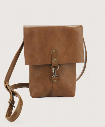 کیف دوشی زنانه چرم طبیعی چرم لانکا Lanka Leather مدل CB-1