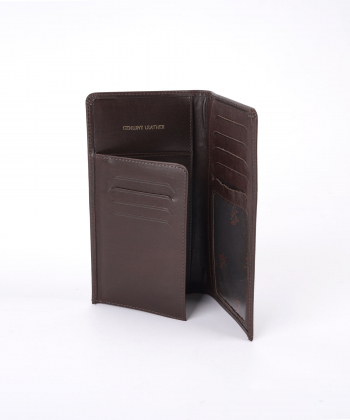 کیف پول پالتویی مردانه چرم طبیعی مارال چرم Maral Leather مدل جیزی