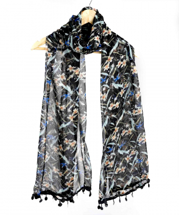 شال طرح دار زنانه جاستیفای Justify کد W0414181SC