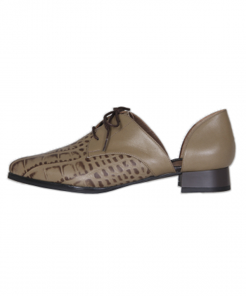 کفش زنانه چرم طبیعی شهر چرم Leather City کد SI004
